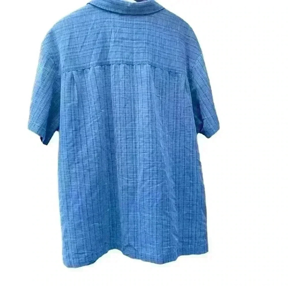 Pre-owned Foundry Men's 2XL Button Up Shirt, Blue, Short Sleeve - Picture 2 of 7